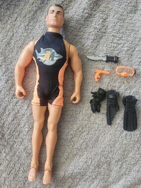 vintage 1995 Hasbro Action Man "Shark Mission